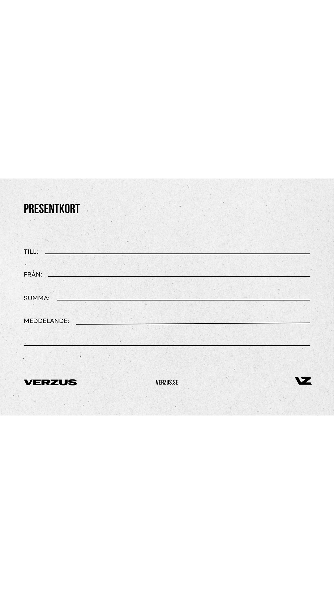 VZ Gift Card